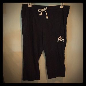 Victoria’s Secret Pink cropped  Beach sweat pants